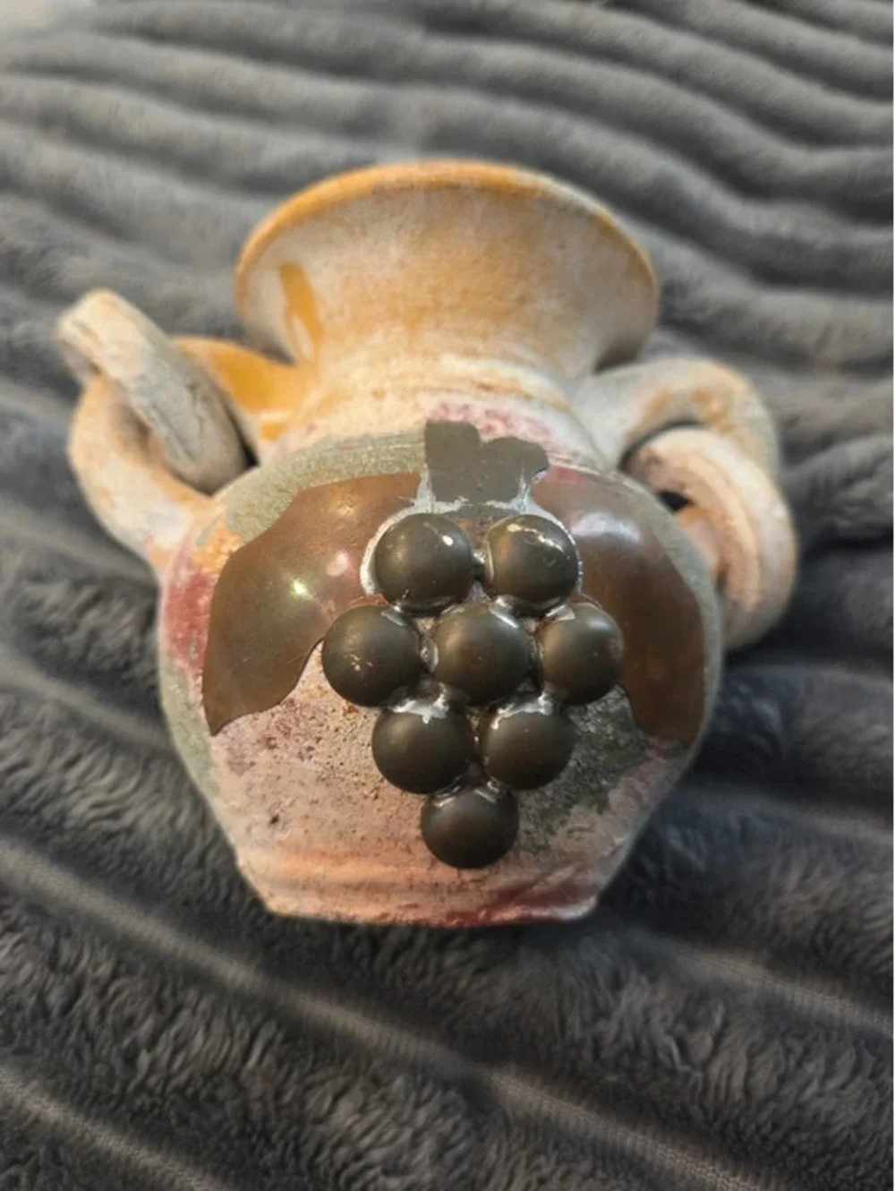 Vintage rustic pottery tea light